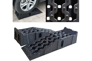 DSYOGX Rampa de Acceso para Coche, 1 Par, 2 Unidades, Plástico Negro, 90,8 x 30,8 x 22 cm