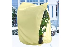 Chanurae Osłona zimowa na palmy, ochrona roślin, zimowa ze sznurkiem do ściągania, osłona zimowa na palmy, włóknina chroniąca przed zamarzaniem, 120 x 180 cm