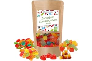 LCW Sugar-free Gummy Sweets All Sorts/Mix | 500 g Bag | Sugar Free, 0 g Sugar | Fat Free | Fruit Gum/Gummy Bears without Sugar with Sweetener Maltitol