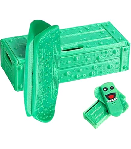 Genérico Magnetisch mini vingerboard skate speelgoed spin trucs bureau klein skateboard 3D geprint draagbaar reizen play stress reliëf surfboard vinger fruit set
