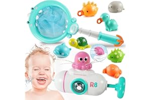 ANBY FAMILIES Jouet Bain Bébé,Jeu de Pêche Jouet de Bain 1 2 3 4 Ans,Jouet Bain pour Baignoire,Jouets de Douche Jouet bébé Educatifpour Garcon Fille…