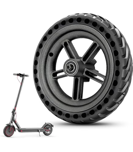 1PZ FM8-P3M 8,5 inch scooter vervanging massief wiel voor Xiaomi M365 elektrische scooter, 8 1/2 massieve band met aluminium naaf en schijfrem voor stevige band achter