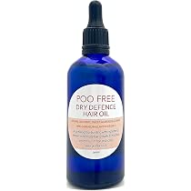 Poo Free Trockenes Haaröl – 100 Ml, Mit Argan, Mandel, Jojoba, Geranie & Lavendel, Für Trockenes Haar & Kopfhaut