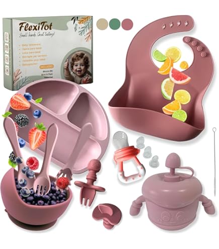 Eliano Baby Geschirr Set 6-teilig - BPA-frei Mit Saugnapf