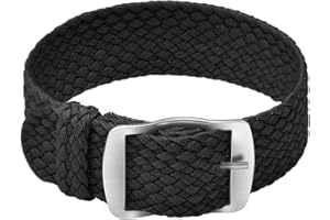 ULLCHRO Nylon Bracelet Montre Remplacer Haute Qualité Perlon Tissé Bracelet Montre NATO Homme Femme - 14, 16, 18, 20, 22mm Montre Bracelet avec Acier Inoxydable Boucle