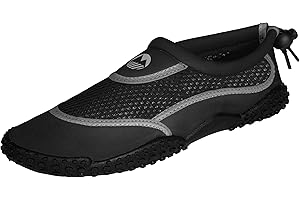 Lakeland Active Men's Eden Aquasport Protective Water Shoes Wild Swimming Holiday Surf Sea Paddleboard - Black/Grey - 7.5 UK
