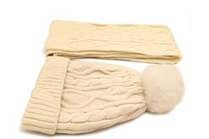 QUOM Gorro niño invierno y bufanda, Gorro y bufanda de punto, Conjunto de bufanda y gorro unisex, 2 piezas abrigo niño y niña, Kit invierno para niños y niñas