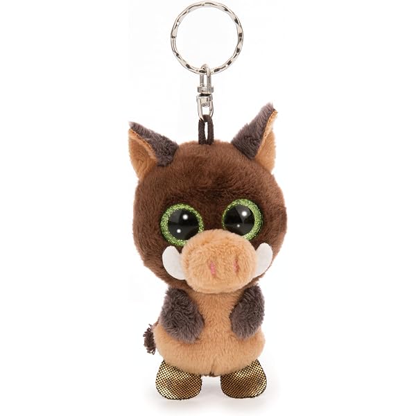 Onwomania Portachiavi in ​​legno Hippo Hippo Hippo Animal Mammal Pendant Charm