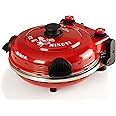 Ariete Pizza Oven 919, Pizza 4 Minutes, 5 Cooking Levels, Non-Stick Refractory Plate for Warming, Wooden Blades Included, Maximum Temperature 400°C, 1200W, Red