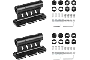 SUPAWAY 2 Stück Fahrradgabelhalterung Aluminiumlegierung Auto Fahrrad Dachträger Gabelhalterung Unterstützt Schnellspanner-/Thru-Axle-Montage für Ø5/12/15x100mm 15x110mm zur Outdoor-Reisen & Transport