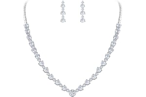 EVER FAITH® Mariage Ton d'argent Clair Zircon CZ Fleur Circle Collier Boucle d'oreilles Parures N02037-1