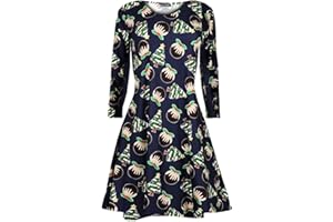 Fashion Star Women Santa Candy Xmas Pudding Swing Mini Dress
