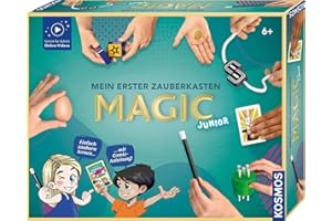 Kosmos 694333 Magic Junior - Mein erster Zauberkasten, Zauberkasten für Kinder ab 6 Jahre, kinderleicht Zaubertricks Lernen Dank Comic-Anleitung