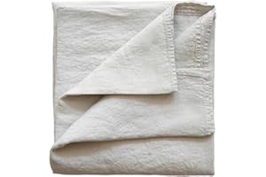 ‎JOWOLLINA JOWOLLINA 100% Leinen Stonewashed Bettlaken Laken Tuch 140x260 cm, Steam