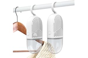 ACDOLF Deumidificatore Armadio 2 Pezzi, Sacchetti Assorbiumidità Riutilizzabili per Seminterrati, Armadi, Lavanderie, Elimina Muffa e Cattivi Odori