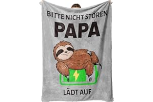 ‎TULOLVAE Tulolvae Papa Geschenk Geburtstag, Flanell Decke Geburtstagsgeschenk für Beste Papa, Weihnachten Ostern Vater, Vatertagsgeschenk für Männer