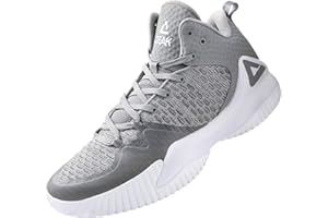 PEAK High Top Mens Basketball Shoes Lou Williams Streetball Master Breathable Non Slip Outdoor Sneakers Cushioning Workout Shoes for Fitness