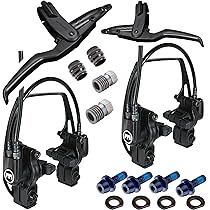 Lot Freins Magura HS22 Evolution – Étriers Avant/arrière Rouges, Pour Pièces (occasion)