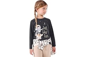 MAYORAL Camiseta Manga Larga Niña – Camiseta Niña – Rosa - Verde- Azul- Ropa Niña de 2 años a 8 años – Ropa de Regalo para Vestir