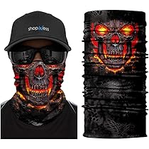 Schlauchschal Herren Mit Totenkopf - Multifunktionstuch Für Motorrad