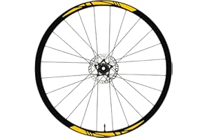 DualColorStampe Adesivi Cerchi Bici 26'' - 27,5'' - 28-29'' Pollici Ruota Bici MTB Bike Stickers Cerchi MTB B0007 (28-29'' Pollici, Giallo 21)
