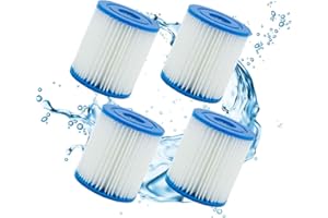 Hoimlm Pool Filters For Bestway Filter Size 1, For Bestway Pool Filter, Replacement Easy Filter Cartridge, Inflatable Swimming Pool (4 pcs)