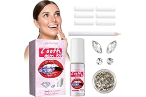 LYJOW Teeth Gems Kit Tooth Gems Kit Brillantini Denti Kit con Colla Kit di Gemme per Denti, Kit Gemma Dentale Fai Date