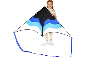 SYNCFUN Large Delta Kite Gradient For Kids and Adults,Easy To Fly Kids Kites Ages 4-8,Large Delta Beach Kite with 328 ft String & Flying Kite Toys for Outdoor Activities For Family & Beach Trip