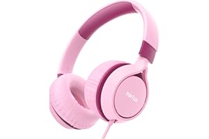 EarFun S1 Słuchawki dla dzieci, składane, przewodowe słuchawki dla dzieci, limit głośności 85 dB, dźwięk stereo, regulowana opaska na głowę, przenośne, lekkie, do szkoły, podróży, chłopców, dziewcząt