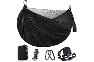 CHANGSHENGDA Outdoor Camping Hängematte - Hängematte Outdoor für leichte Hängematte, hält bis zu 350kg, tragbare Hängematten für drinnen, draußen, Wandern, Camping, Rucksackreisen, Reisen, Hinterhof, Garten