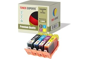 TONER EXPERTE Kit 4 XL Cartucce d'inchiostro compatibili con HP 364XL Photosmart 5510 5514 5515 5520 6510 6520 B109a B109n B110a Photosmart Plus B209a B210a Deskjet 3070A 3520 Officejet 4610 4620