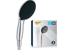 GROHE Vitalio Start 110 Set de teleducha (ahorro de agua, 2 tipos de chorro, manguera de ducha de 1500 mm, sistema antical), redondo, cromo 26972001