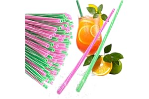 Robin Goods® 100x Mehrweg-Strohhalme 22 cm - wiederverwendbar & spülmaschinenfest - lange, dicke Trinkhalme für Smoothies, Säfte, Cocktails & heiße Drinks