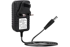 INEEDU 12V 1.5A Power Supply Adapter Conventer 18W, AC to DC Power Supply, AC/DC Driver Transformer 5.5mm x 2.1mm 5.5x2.1 Jack Wall Plug for LED Strip Lights, Router, CCTV Camera, ADSL Cats