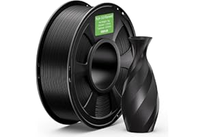 DEEPLEE Filament PLA Plus PLA+ 2.0 Noir 1kg de 1.75 mm avec Précision Dimensionnelle de +/- 0,02 mm, Impression Rapide 30 à 300 mm, 1 Bobine pour Imprimantes 3D FDM