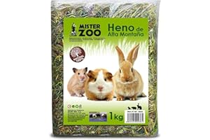 ONLISSA Heno Natural De Alta Montaña con Hierbas Hamster Y Mascotas Pequeñas (1 Kg)