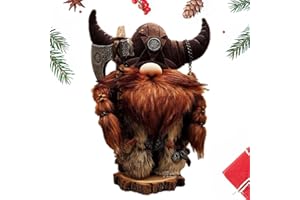 GIMOCOOL Viking Gnomes, Viking Warrior GNOME Plush, Exqusite y Durable Viking Warrior GNOME Doll, Cute and Fun Handmade Garden Decor, Plush Dwarf Doll Decoración para Chimenea, Navidad