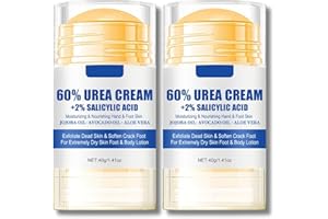 ISBEAUSOLS Urea Cream 60 Percent for Feet - Urea Foot Cream - Foot Cream for Cracked Heels and Dry Skin - Cracked Heel Repair Cream - Skin Care Hands & Feet - Foot Moisturiser - 2PCS