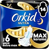 Orkid Ultra Hijyenik Ped Gece Ekstra Max (Boy 6) 14 Adet Ped