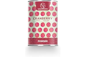 GOOD-NUTRITION Canneberge en poudre - Lyophilisées|biologique|végan|crue|pure fruits|sans additives|Smoothie,Smoothie bowl, yoghurt, 60g