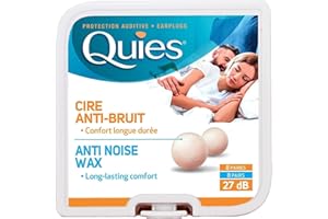 QUIES - 1432-566 - Silicone protection auditive bouchons d'oreilles - boite de 1 paire