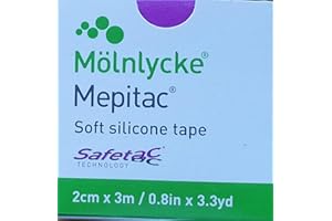 Mölnlycke, Mepitac 2 cm x 3 m, ruban silicone souple.