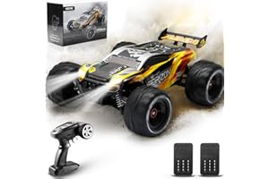 4DRC H3 Ferngesteuerte Auto 1:16 mit Lichtern RC Auto 50km/h 4WD Offroad Hobby Grade Monster Crawler mit 2 Akkus 40 Minuten Laufzeit, für Erwachsene, Kinder