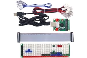 SJ@JX Development Keyboard Encoder Board Game Controller DIY LED Keyboard Development Board Media Music USB Encoder 104 Keys Arcade DIY Kit