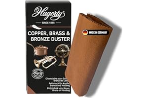 ‎HAGERTY Hagerty Copper, Brass & Bronze Duster I Poliertuch für Kupfer Bronze & Messing, Antioxidationsschutz, 36x55 cm, 42 g
