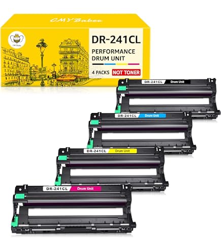Unité Tambour Compatible Brother DR241BK - Série Print Plus, Pour MFC9140CDN, MFC9330CDW, HL3150CDN… (15 000 Pages)