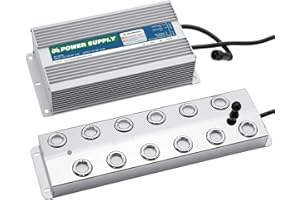 Mxmoonant Fabricant de Brouillard 12 têtes Brumisateur à ultrasons 8.4L / H Fogger Humidificateur 400W pour la Conservation des Aliments dans l'atmosphère du Festival de Paysage hydroponique
