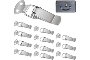 Taoduod 12 Stück Spannverschluss Edelstahl 72mm Hebelverschluss Kistenverschluss Kappenverschluss Schnappverschluss für Werkzeugkasten Schublade Truhe Kofferbox Schrank Fenster und Kistendeckel