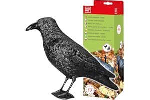 SWISSINNO Raven Pigeon Scarer- Animal Friendly, Decorative and Reusable