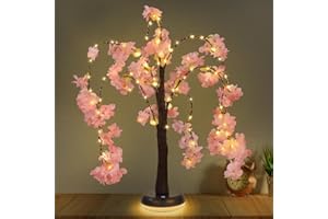 NEWNEN LED Baumlichter, Baum Lampe mit Verstellbaren Ästen, Kirschblüte lichterbaum mit 72 Warmweißen LEDs, Dekobaum Baumbeleuchtung USB Betrieben für Zuhause Party Weihnachten Innendekoration